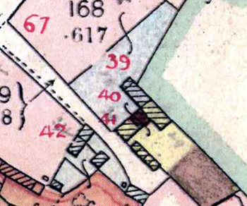 The properties in Oldway annotated for the 1927 rating valuation